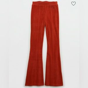 Aerie Groove-On Rib Velour Flare Pant